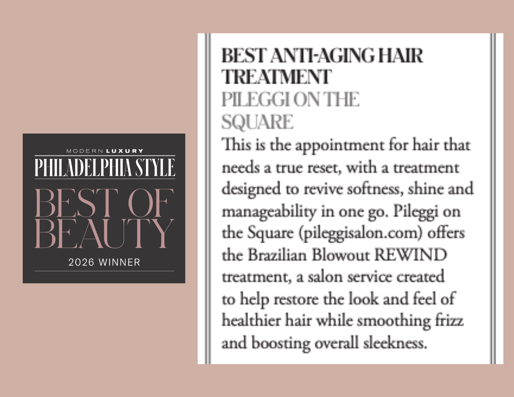 Brazilian Blowout REWIND Treatment for Frizz - Free, Healthy Hair - Pileggi on the Square Salon Powered by Gatto Salon Group