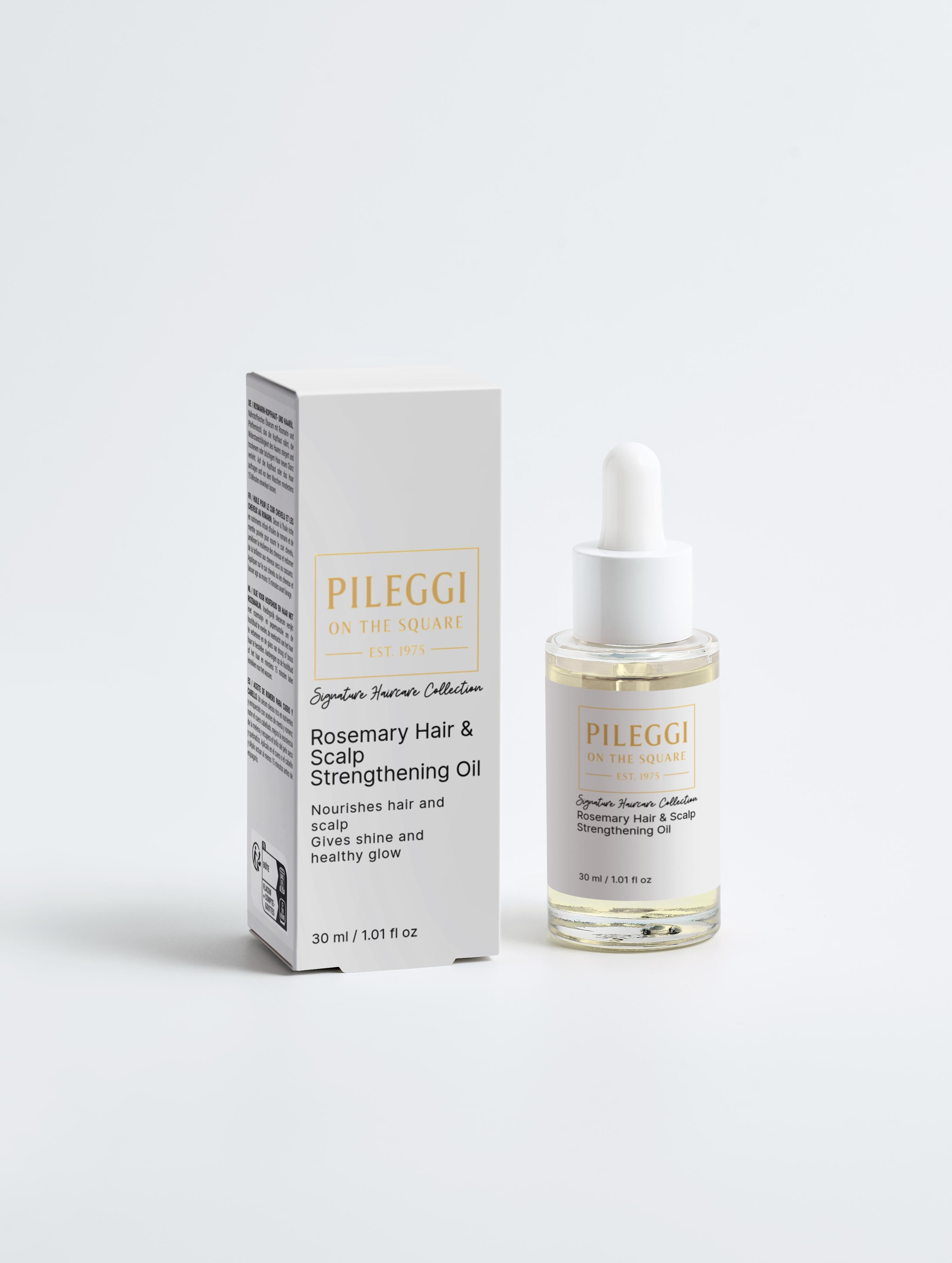 Rosemary Hair Strengthening Oil for Effective Scalp and Follicle Nourishment - Pileggi on the Square Salon